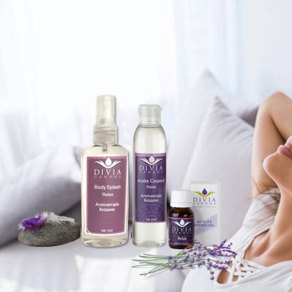 KIT: RELAX 3 PRODUCTOS BLEND DE ACEITE ESENCIAL RELAX - ACEITE DE MASAJE - BODY SPLASH